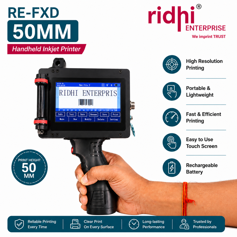 Carton Printing RE-FXD 50mm Handheld Inkjet Printer