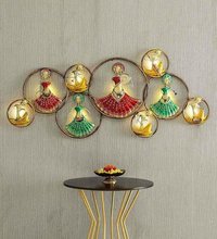 Metal Wall Decor Ring Dolls