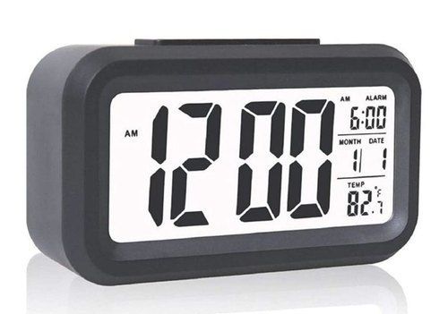 Black Rectangular Digital Clock