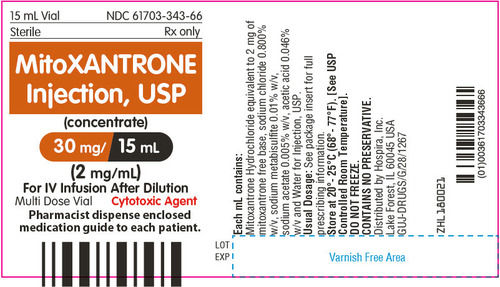 Mitoxantrone Injection Shelf Life: 2 Years