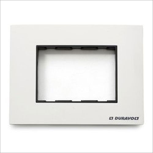 3 Module Plate - Plastic, 86x86mm, White | Modular Design, Easy Installation, Durable, Matte Finish