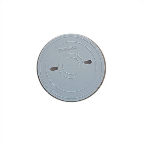 Plastic Round Junction Cover - Plastic, 100mm Diameter, Off-White, 10mm Thick, 2 Holes, IP65 | Durable, Weatherproof, Easy Install, Reliable
