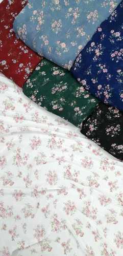 Digital Printed Fabric - Georgette, Big Width | Exceptionally Soft, Lightweight, Washable, Available in Various Colors, Custom Length (Meters)
