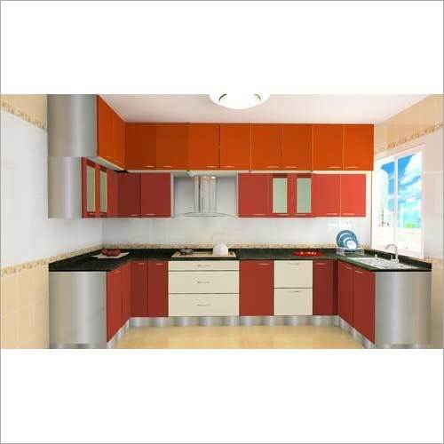 U-Shaped Modern Kitchen Interior Designing Service