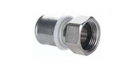 Grey Female Threaded Adaptor W/ Crazy Nut