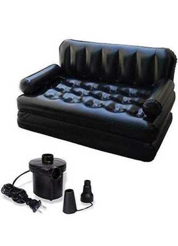 Air Sofa Cum Bed 5 In 1(With Electric Pump Black By A One Collection
