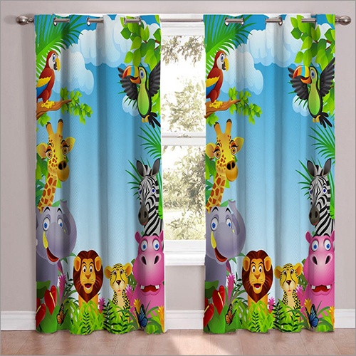 Multicolor Digital Printed Curtains