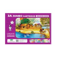 Sundaram Drawing Book - 3A Jumbo (Purple) - 56 Pages (D-1) Wholesale Pack - 216 Units