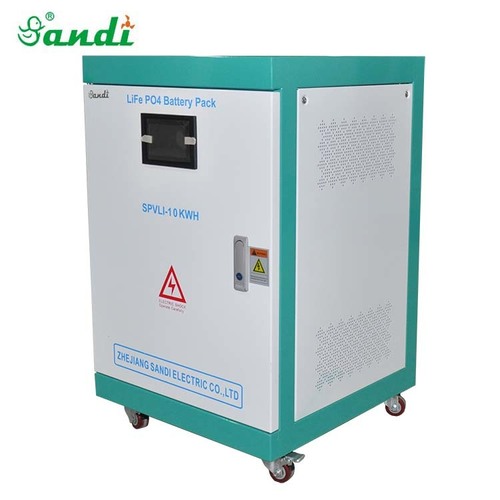 SANDI 600V 480V 384V 240V 192V Solar lithium LiFePO4 battery 3000 cycles with built in BMS and battery cabinet