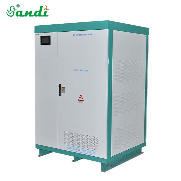 SANDI 600V 480V 384V 240V 192V Solar lithium LiFePO4 battery 3000 cycles with built in BMS and battery cabinet