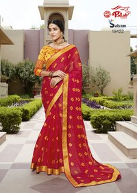 4 Pure Chiffon Sarees