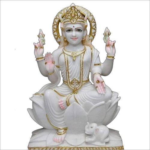 Easy To Clean Marble Laxmi Statue