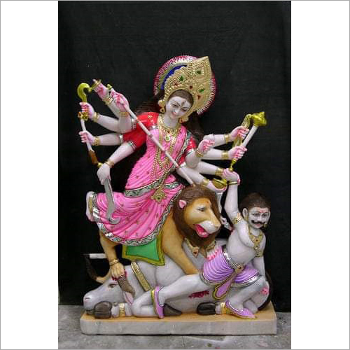 Indian Marble Durga Statue