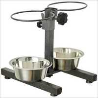 Stainless Steel H Type Adjustable Feeding Dog Bowl