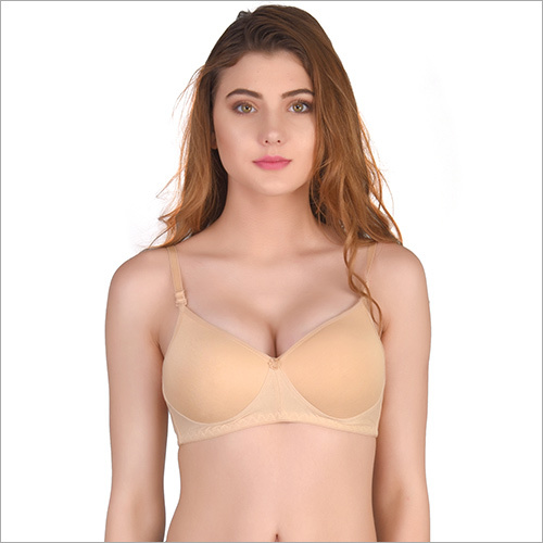 Hosiery Cotton Padded T-Shirt Bra-Kashish