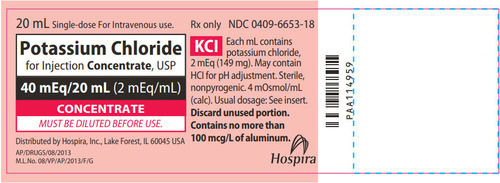 Potassium Chloride for Injection Concentrate