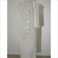 Lucknowi Chikankari Unstitched Suits Pure Georgette With Dupatta