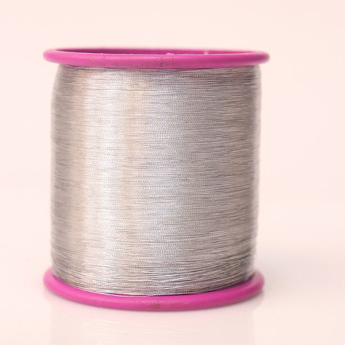 70 D Silver Zari Thread