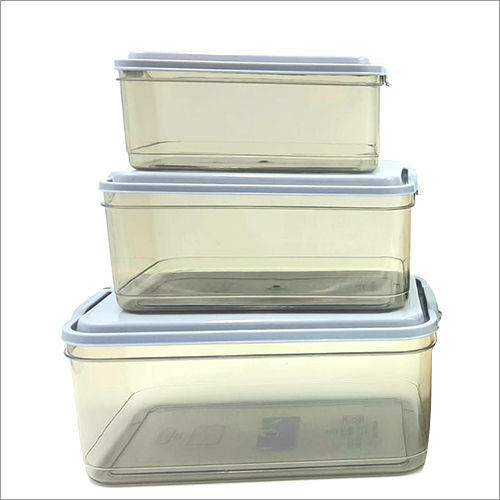 Polo 3 Pcs Plastic Container Set Hardness: Rigid