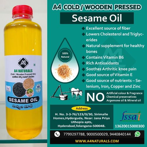 Cold Pressed White Sesame Oil - 500ml 1L 5L 15kgs | High Purity Nutty Flavor Ideal for Stir-Frying and Salad Dressings
