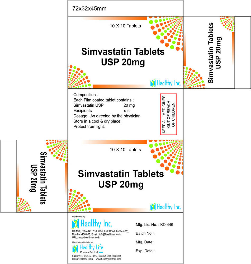 Simvastatin Tablets Generic Drugs