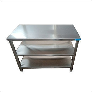 Work Table With 2 Under Shelves By SHEELA EQUIPMENTS PVT. LTD.