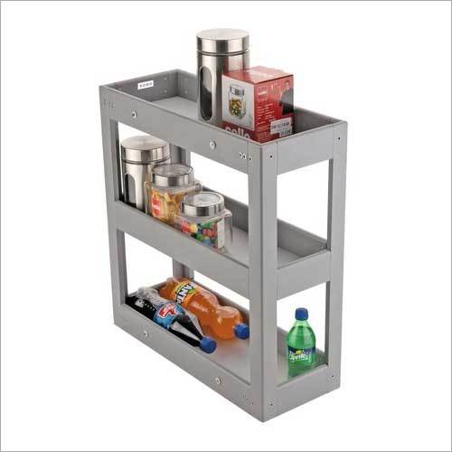 Aluminum Pull Out 3 Shelf Basket Application: Home Interior