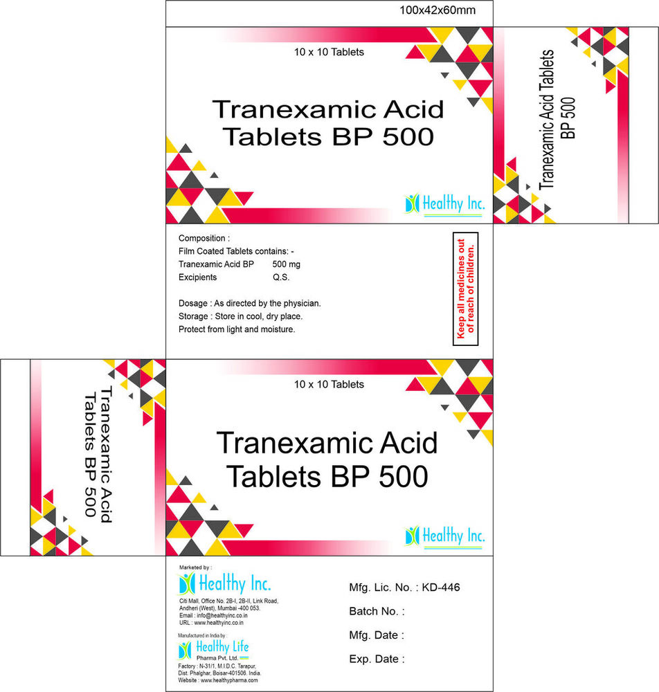 Tranexamic Tablets Generic Drugs