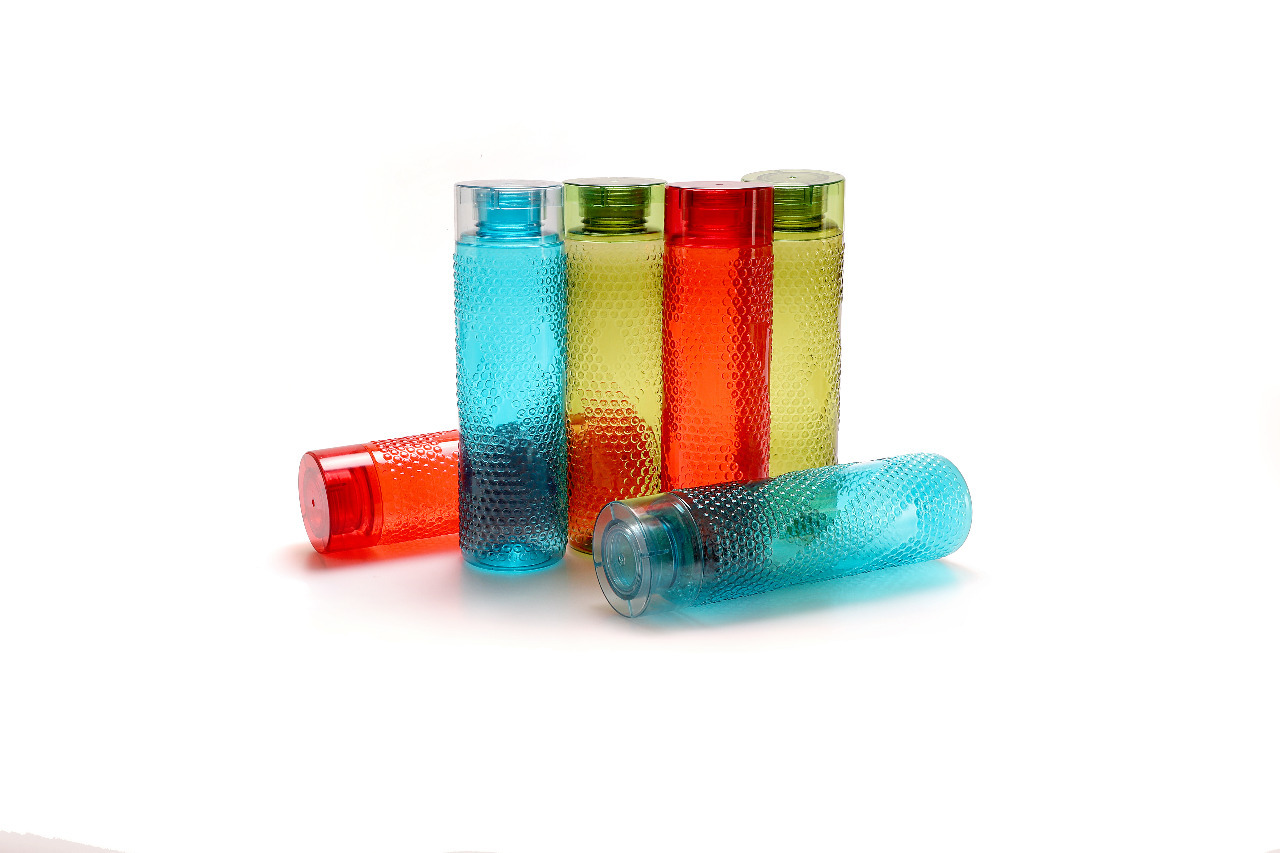 PET Fridge Water Bottle, 1 L, Sets of 2, 3 or 6