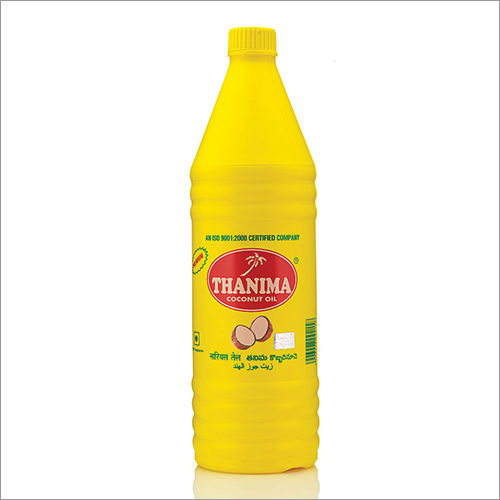 1 Ltr Coconut Oil in HDPE Yellow Bottle