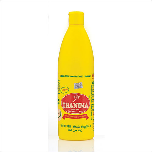 500 ML Coconut Oil in HDPE Yellow Bottle