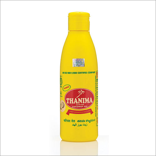 250 ML Coconut Oil in HDPE Yellow Bottle