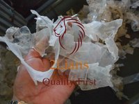 PVC Soft Regrind Clear and Bluish Color Plastic Scrap