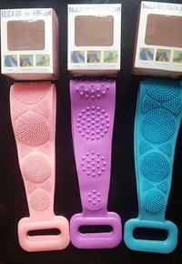 Silicone Body Back Scrubber, Double Side Bathing Brush For Skin - Silicone, 70x12cm, Purple | Deep Cleansing, Gentle Exfoliation, Relaxing Massage, Easy Cleaning, Hygienic Design