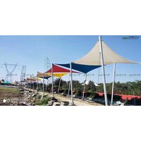 Walk Way Tensile Structure - Ms Frame, Custom Sizes Available, 54 Color Options, Standard Design Type | Versatile Covering For Open Areas