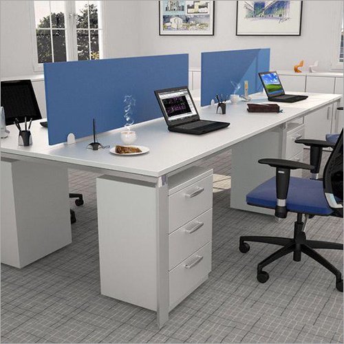 Workstation with Lacquered Glass By FON-TECH