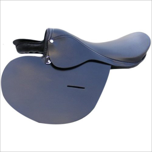 16 Inch Black Leather Horse Saddle
