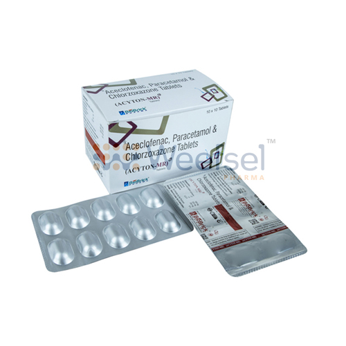 Aceclofenac, Paracetamol and Chlorzoxazone Tablets