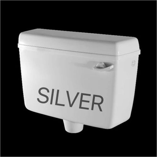 White Silver Flush Tank