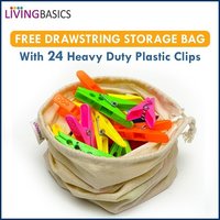 Plastic Cloth Clips - Heavy Duty Plastic, Medium Size, Multi-color | Strong & Durable For Indoor/outdoor Use, Multipurpose For Daily Clamping