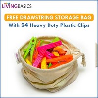 Plastic Cloth Pegs - Heavy Duty Plastic, Medium Size, Multi-colour | Easy Grip, Durable For Long-lasting Use, Ideal For Securing Clothes, Quilts, Photos