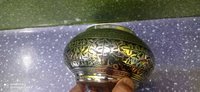 BRASS FULL ENGRAVED ODYSSEY SILVER FINISHED CREMATION URN FUNERAL SUPPLIES