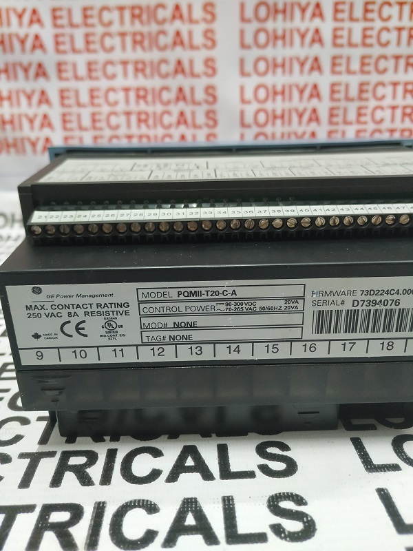 PQMII-T20-CA Power Quality Monitor General Electric