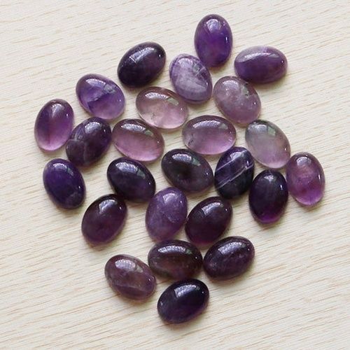 Amethyst Quartz Crystal Cabochon Grade: Aa