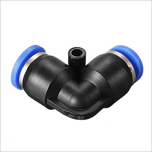 Black Pneumatic Elbow Connector