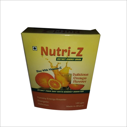 Energy Drink Powder Zinc With Vitamin C Packaging: Box