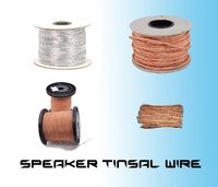 Speaker Tinsel Wire - Copper, 22 Awg, 100 Feet Length | Silver Color, 0.025 Inches Diameter, Multiple Strands