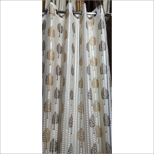 Available In Different Color Living Room Printed Curtain