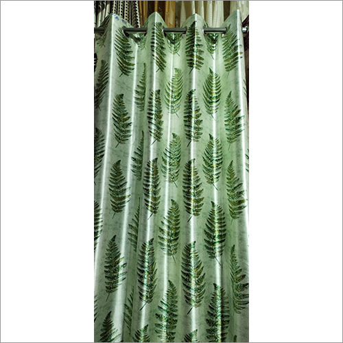 Multicolor Leaf Printed Door Curtain