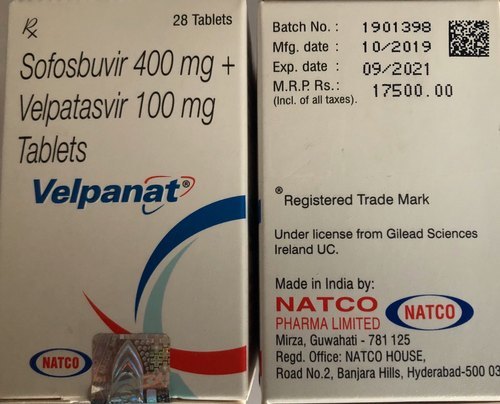 Velpanat Tab (Sofosbuvir 400Mg Velpatasvir 100Mg)